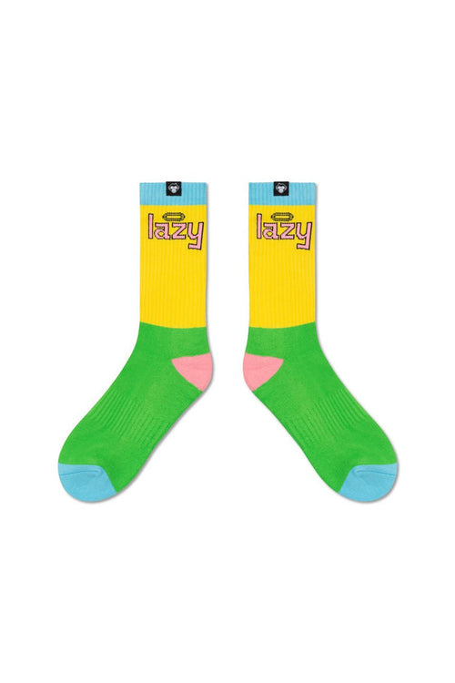 2 Pairs // Lazy + Cats socks - Urban Monkey® - UMSK003LZ_BLPK_S