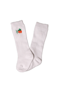 The Smocked Flamingo Apparel & Accessories Embroidered Pumpkin Socks