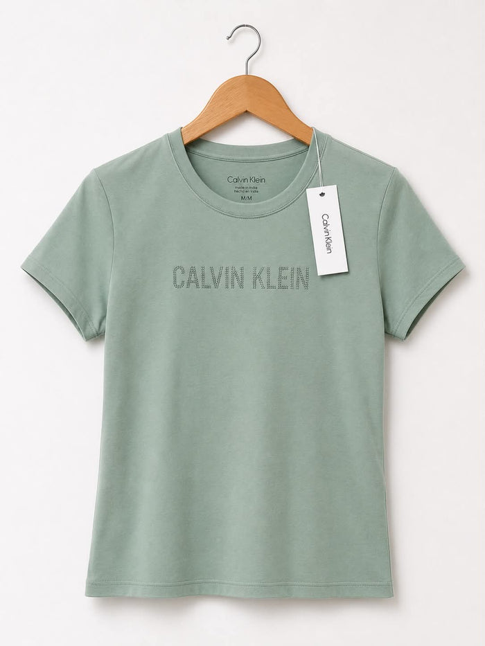 Playera Calvin Klein Mujer – Verde Salvia