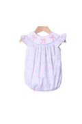 The Smocked Flamingo Apparel & Accessories Smocked Hydrangea Bow Bubble